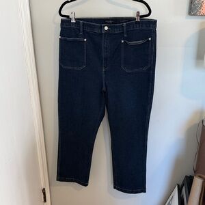 Banana Republic Dark Blue Straight Leg Jeans